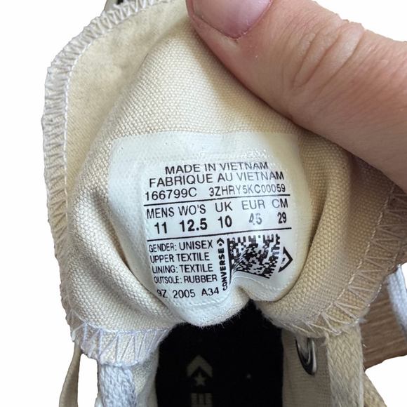 Converse White High-Top Sneakers - Picture 9 of 9